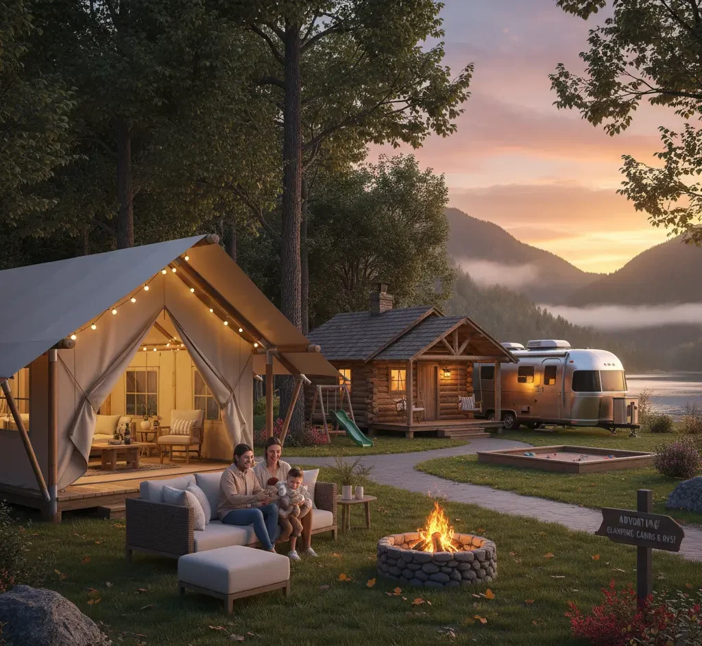 Camping Comfortably: Glamping, Cabins, and RVs